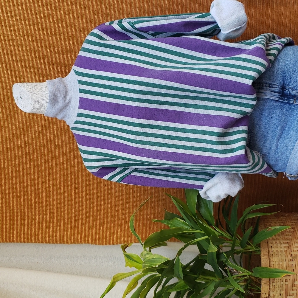 Vintage striped turtleneck sweater
